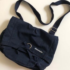 Abercrombie Messenger Tote Navy